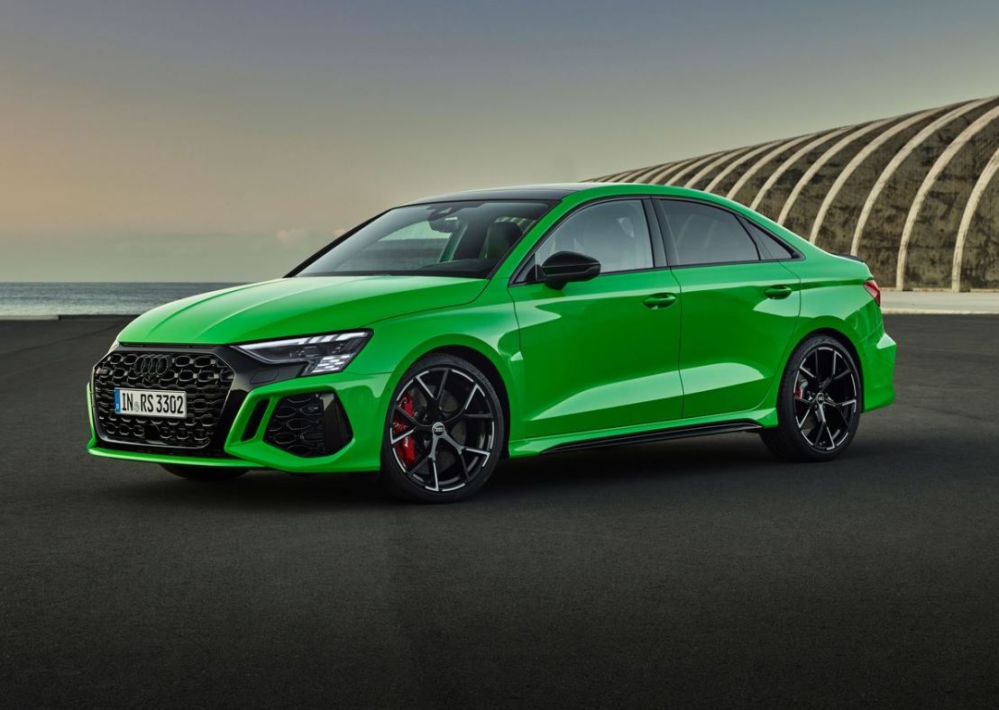 2024 Audi RS 3 Saloon Spied Green